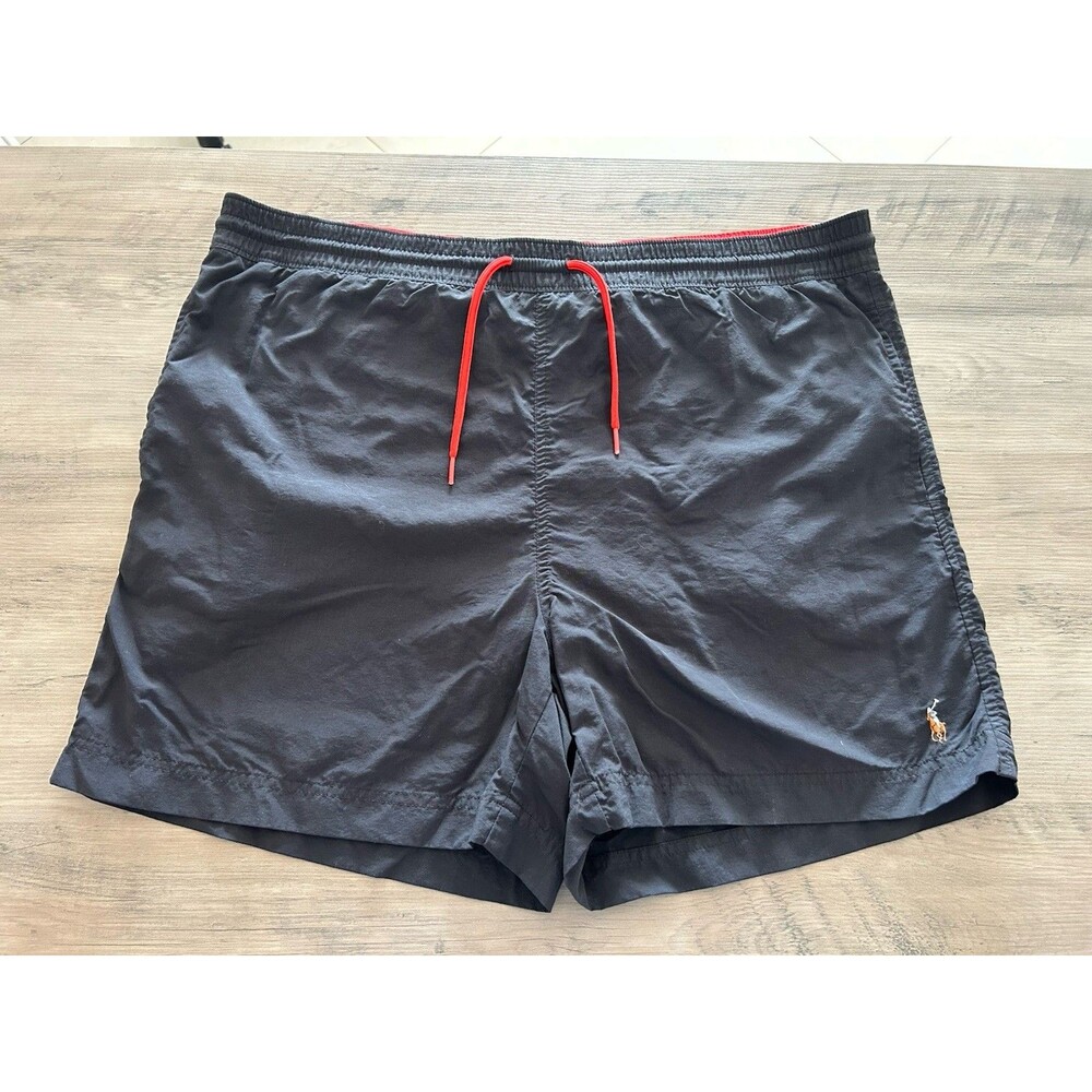 Polo Ralph Lauren Swim Trunks Black Pony Men’s Shorts Size L